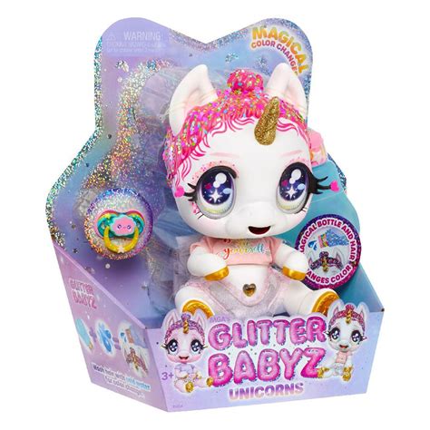 glitter babyz doll|MGA Entertainment Glitter Babyz Unicorn Baby Doll with Magical .